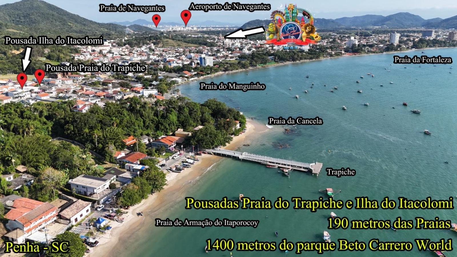 Pousada Praia Do Trapiche Penha  Buitenkant foto